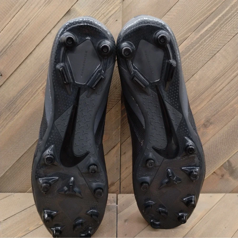 Nike Alpha Huarache‎ 8 Pro Black Lacrosse Cleats Mens Size 12 Athletic Shoes